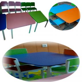 میز و صندلیهای مهد کودکی با قابلیت چیدمانهای مختلف